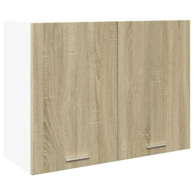 Abbildung von vidaXL Hängeschrank, Küchenschrank mit Tür Stauraum, Wandschrank für Küche, Küchenzeile Küchenmöbel Schrank, Sonoma Eiche Holzwerkstoff