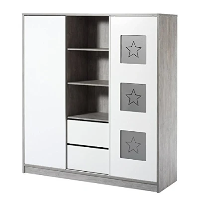 Abbildung von Schardt 065812200 Schrank, mit Mittelregal und 2 Schiebetüren, Eco Star