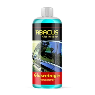 Abbildung von ABACUS® Glasreiniger Konzentrat, Glas Reinigungs Mittel, Scheiben Reiniger, Reinigungsspray, Reinigung für Glas, Auto Scheiben, Spiegel &amp; Fenster Konzentrat 1000 ml (2285)