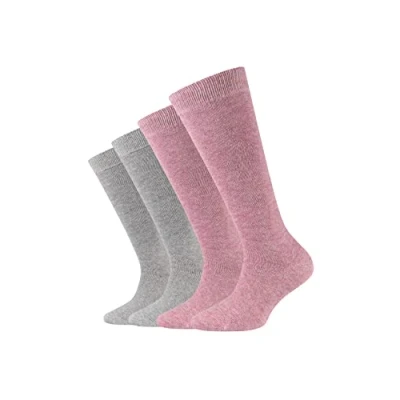Abbildung von camano SOFT KNEE 4 PACK Kniestrümpfe für Kinder, Größe: 39 42, Chalk pink melange