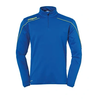 Abbildung von uhlsport Stream 22 1/4 Zip Top Jungen, azurblau/limonengelb, 164