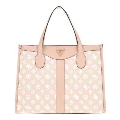 Abbildung von Guess Silvana Compartment TOTE Handtasche, Damen, Größe: One Size, Sand logo