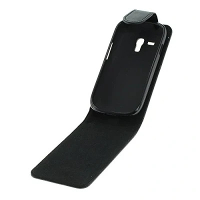 Abbildung von Mobilfunk Krause Flip Case Etui Handytasche Tasche Hülle für Samsung GT I8200N / (Schwarz)