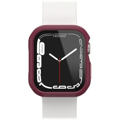 Abbildung von OtterBox Eclipse Bumper mit integrierter Displayschutzglas für Apple Watch Series 9/8/7 41mm, gehärtetes Glas, stoßfeste, sturzsichere und schlanke Schutzhülle Watch, Rosa/Rot