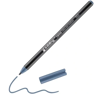Abbildung von 5 x edding Fasermaler 1300 color pen blaugrau