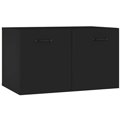 Abbildung von vidaXL Wandschrank TV Schrank Lowboard Hängeschrank Möbel HiFi Fernsehschrank Fernsehtisch Schwarz 60x36,5x35cm Holzwerkstoff