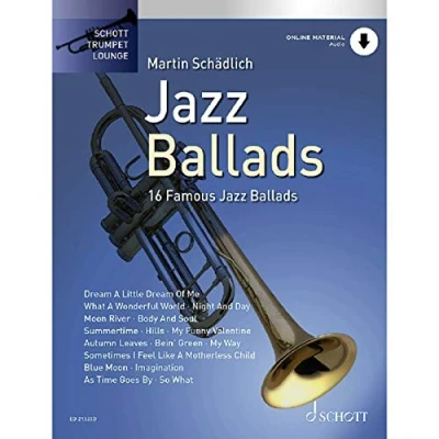 Abbildung von Jazz Ballads: 16 berühmte Balladen. Band 1. Trompete. (Schott Trumpet Lounge, 1)