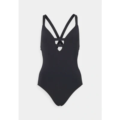 Abbildung von Seafolly Collective DEEP V ONE Piece Badeanzug, Damen, Größe: 34, Black