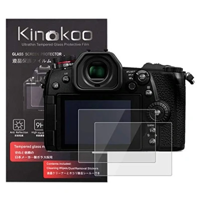 Abbildung von kinokoo Gehärtetes Glas für Panasonic G9 Kristallklarer Film Displayschutzfolie Blasenfrei/Kratzfest(2er Pack)