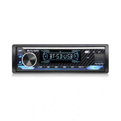 Abbildung von Caliber Autoradio Bluetooth 1DIN, DAB+/FM Tuner, 4x100W, USB/Micro SD, 2.1A Ladefunktion, Aux in, Freisprecheinrichtung, Externes Mikrofon, RCA Ausgang, Lichtshow MP3/WMA/APE/FLAC/AAC