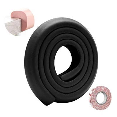 Abbildung von SONARIN Baby Safety Kantenschutz,2M / 6,6ft Eckenschutz Möbel Tischkantenschutz L Förmige mit starkem Klebeband, Kinderschutz Stoßschutz für Scharfe Ecken &amp; Tischschutz(Schwarz)