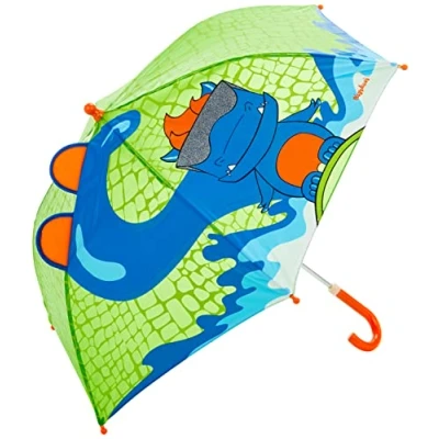 Abbildung von Playshoes Stockschirm mit kindgerechtem Mechanismus Unisex Kinder,3D Dino,original