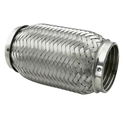 Abbildung von Ø 60mm / 2,375&quot; Edelstahl Flexrohr mit Interlock Abgasanlage Auspuff 150mm