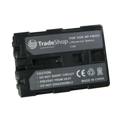 Abbildung von Trade Shop Kamera Li Ion Akku 2000mAh ersetzt Sony NP FM 90 91 QM 50 51 70 71 71D 91D 55 55H für A100 TV480 PDX10 PDX10P HVL IRM