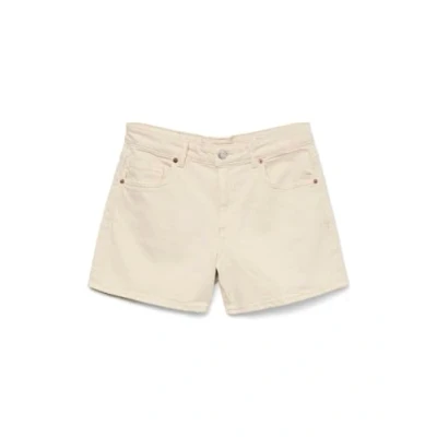 Abbildung von VERO MODA Damen Vmtess Mr DNM Mix Ga Noos Shorts, Ecru, XXL EU