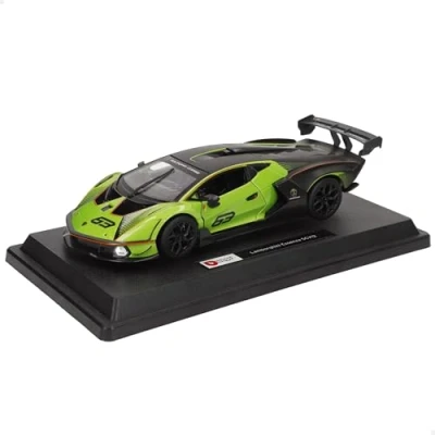 Abbildung von Bburago Sammlerauto Lamborghini Exxenza SCV12, grün/schwarz, Maßstab 1:24