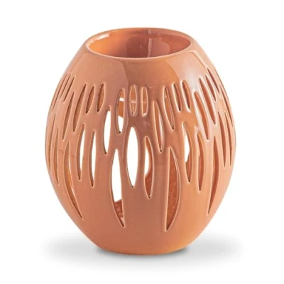 Abbildung von Duftbrenner Céramy Ovali Terracotta parfümierte Atmosphäre Modisches Kunsthandwerksobjekt Moderne Innenräume Minimalistische Geschenkdekoration 45 ml H 12,5 cm Zen&#039;Arôme