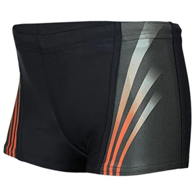 Abbildung von Aquarti Jungen Schwimmhose Kontrastfarbige Einsätze, Farbe: 16101 Schwarz/Rot, Größe: 146