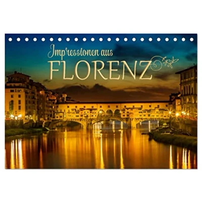 Abbildung von Impressionen aus FLORENZ (Tischkalender 2025 DIN A5 quer), CALVENDO Monatskalender
