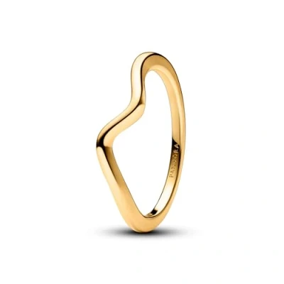 Abbildung von Pandora Polished WAVE Ring, Damen, Größe: 54, Gold plated