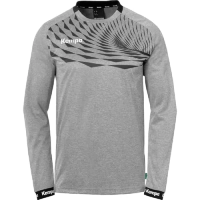 Abbildung von Kempa Herren Wave 26 Longsleeve Jungen Sport Langarmshirt Pullover, Schwarz/Anthra, 3XL EU