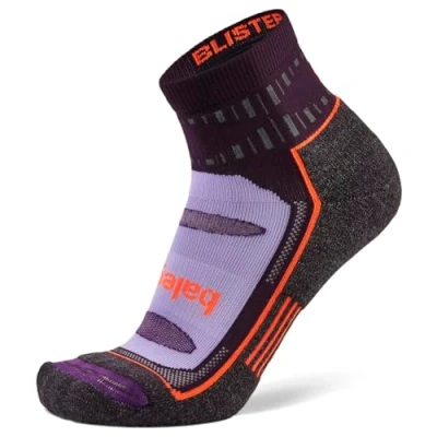 Abbildung von Balega Unisex Blister Resist Quarter Laufsocken, Mitternachtspflaume, Medium, EU Größe 40 42.5