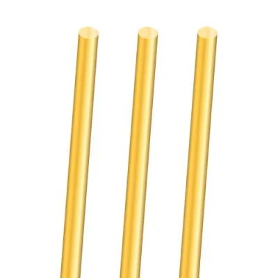 Abbildung von 3PCS 6mm Messingstab,iMeistek 300mm Länge Messing solide Rundstab Stift für Drehbank Bar Stock,DIY Crafts