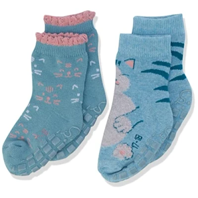 Abbildung von Sterntaler 2 PACK Socken für Kinder, Größe: 23/24, Hellgrau melange
