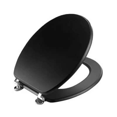 Abbildung von dynamic24 WC Sitz, Toilettendeckel matt mit Metallscharnieren