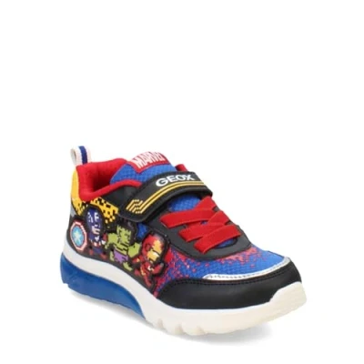 Abbildung von Geox J CIBERDRON Boy E Sneaker, Black/ROYAL, 35 EU