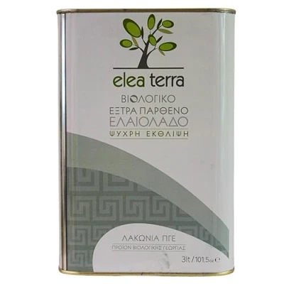 Abbildung von Elea Terra Griechisches Bio Extra Natives Olivenöl Kalt Extraktion Kanister, 3 L