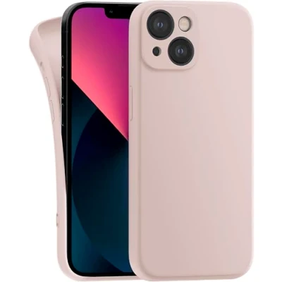 Abbildung von MyGadget Hülle Kompatibel mit iPhone 13 Mini robuste Silikon Schutzhülle TPU Case Slim Silikonhülle Back Cover Kratzfest Handyhülle Matt Rosa