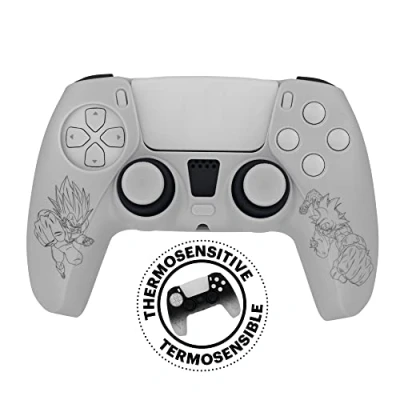 Abbildung von FRTEC DRAGON BALL SUPER, wärmeempfindliches Silikon + Griffe, kompatibel mit Playstation 5 Dualsense Controller