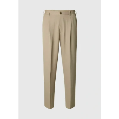 Abbildung von Selected Homme Loose FIT Chino, Herren, Größe: Small, Greige