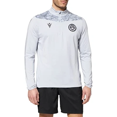 Abbildung von Macron Merchandising ufficiale Trainings Top mit udinischem Reißverschluss Fußball 2021/22, Weiß, M