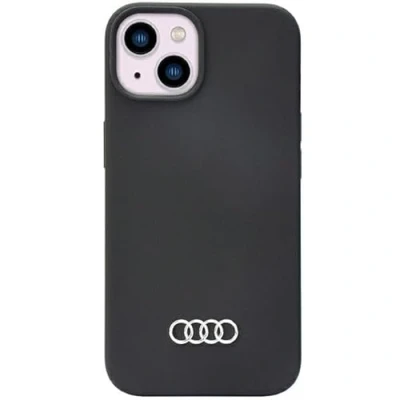 Abbildung von Audi Silicone Hülle für iPhone 14 6.1&quot; Schwarz Hard AU LSRIP14 Q3/D1 BK