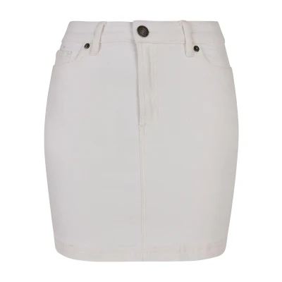 Abbildung von Urban Classics Bleistiftrock, Damen, Größe: 26x28, Offwhite raw
