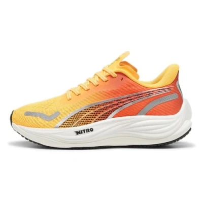 Abbildung von Puma Velocity Nitro 3 Laufschuh Neutral, Damen, Größe: 41, Sun stream/sunset glow/white Schuhe