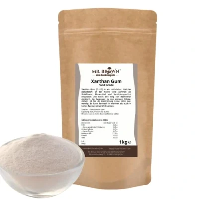 Abbildung von 1kg Xanthan Gum, Verdickungsmittel, Bindemittel, Stabilisator, Pulver
