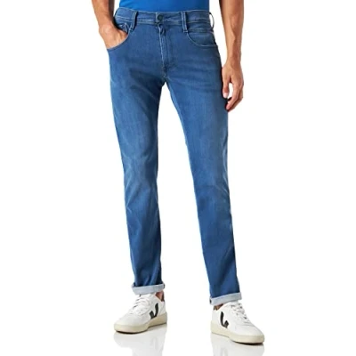 Abbildung von Replay Anbass Pants Forever Jeans Slim Fit, Herren, Größe: 34x30, Medium blue