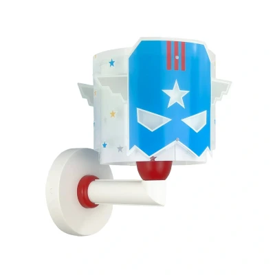 Abbildung von Dalber kinder Wandlampe, Kinderlampe Wandleuchte Blue Hero Superheld