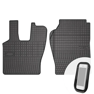 Abbildung von moto MOLTICO Gummimatten Auto Fußmatten Gummi Automatten Passgenau 2 teilig Set passend für Scania Seria P ab 2004