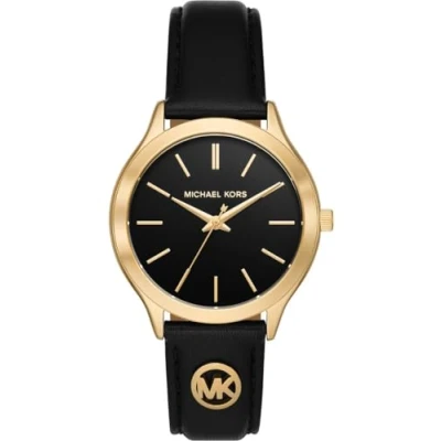 Abbildung von Michael Kors SLIM Runway Uhr goldcoloured, Damen, Größe: One Size, Gold/coloured