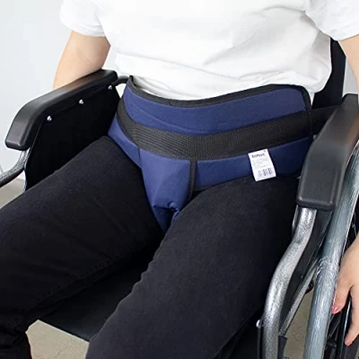 Abbildung von Mobiclinic, Sicherheitsgurte für Rollstuhl, gepolstert, europäische Marke, Sofa, Clipverschluss, verstellbar, Größe L, 90 200 cm