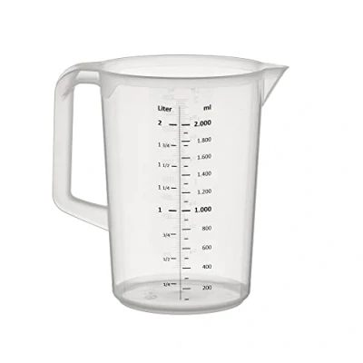 Abbildung von APS Messbecher, transparent, geschlossener Griff, Maße (Ø x H): 15 20,5 cm, 2 Liter