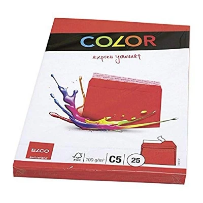 Abbildung von Elco 74618.92 Color Briefumschlag, C5, 100 g, intensivrot