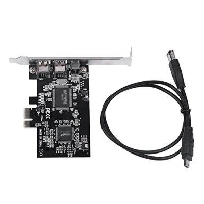 Abbildung von PCI Express Karte, E FireWire 1394a IEEE 1394 Controller Karte mit Kabel 800 Mbps 1995 für seriellen Hochleistungsbus