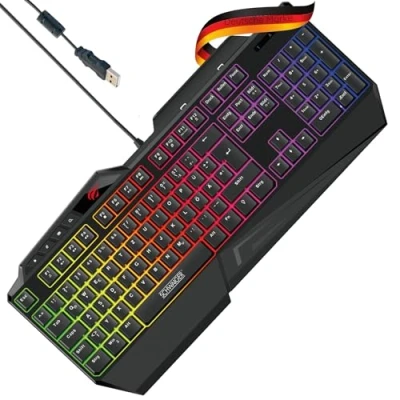 Abbildung von Schwaiger GT108 Gaming Tastatur (RGB Beleuchtung)