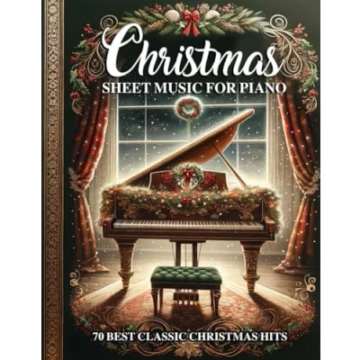Abbildung von Christmas Sheet Music for Piano: 70 Top Requested Songs Piano Easy Songbook Beginners