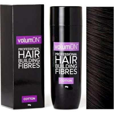 Abbildung von Volumon Professional HAIR Gebäude Fibres Haarausfall Concealer Baumwoll 28g bis zu 30 Holen Sie Gebrauch VOM 8 SHADES COLOURS (dunkelbraun) WÄHLEN